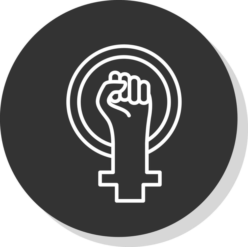 Feminism Vector Icon Design