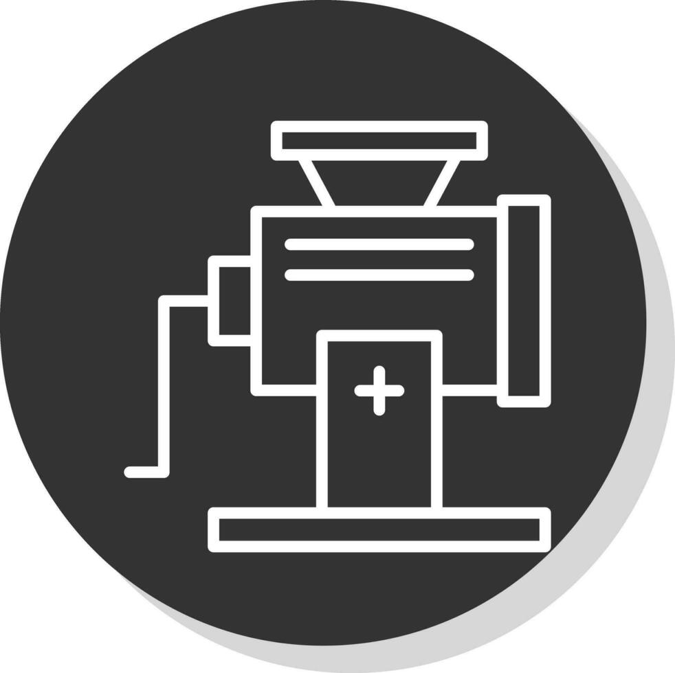 Meat Grinder Vector Icon Design
