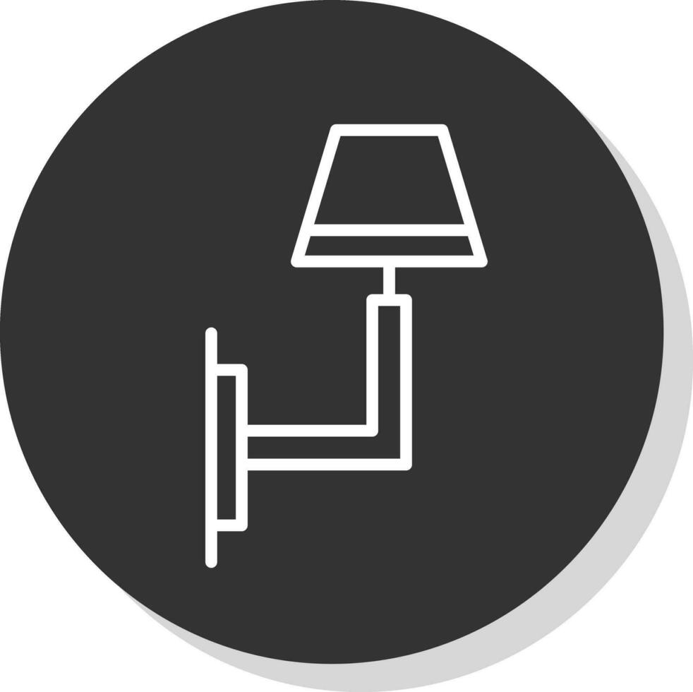 Wall Light Vector Icon Design