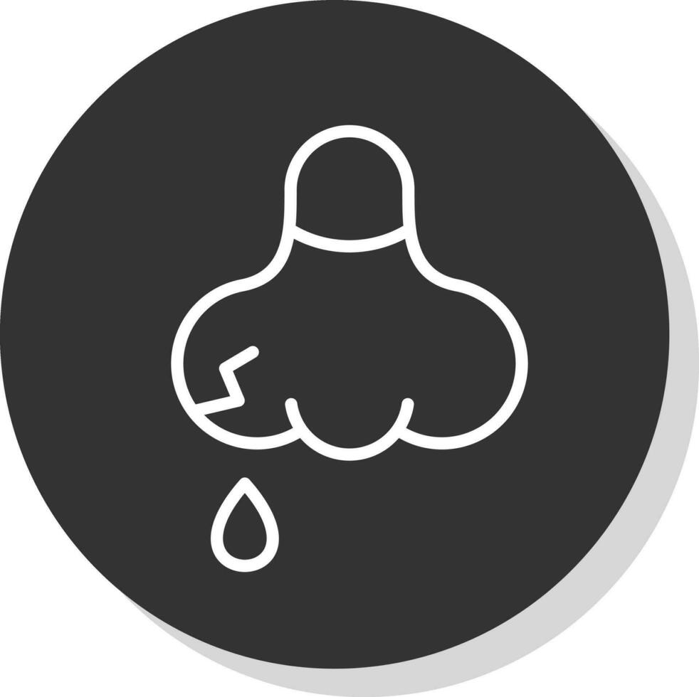 Nose bleeding Vector Icon Design