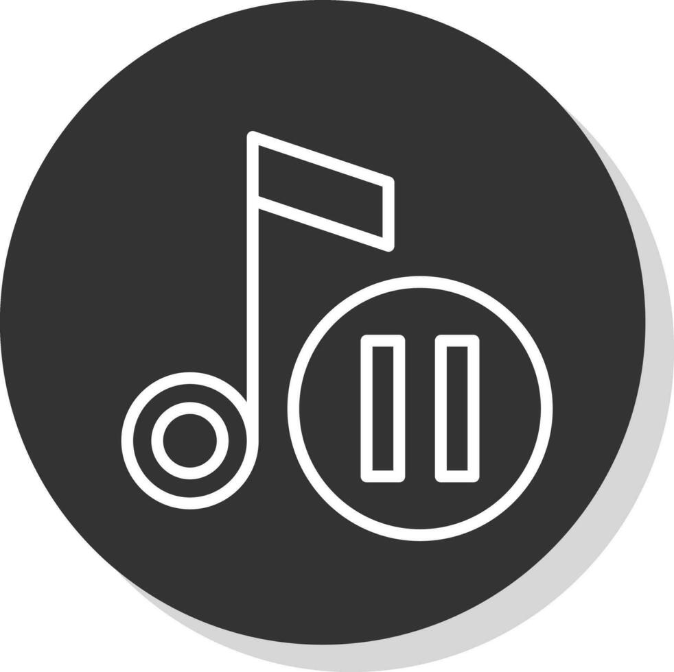 Pause button Vector Icon Design