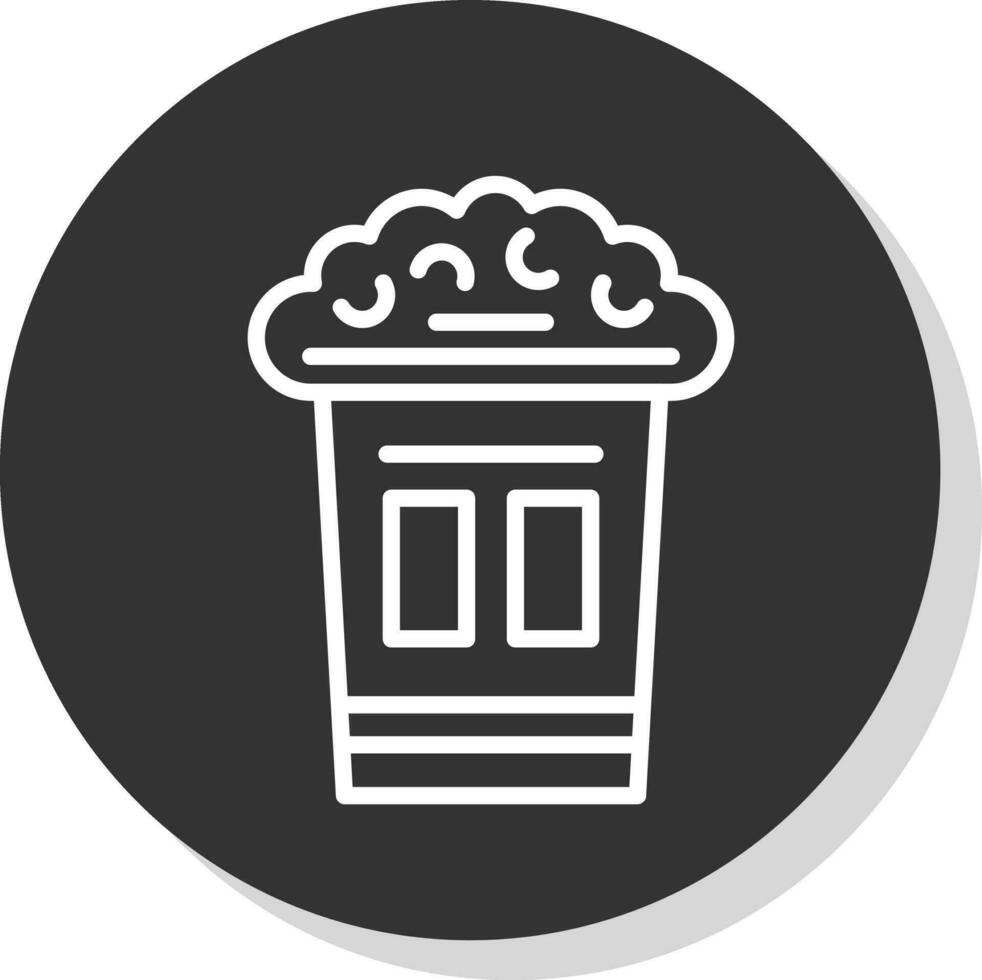 Popcorn Vector Icon Design