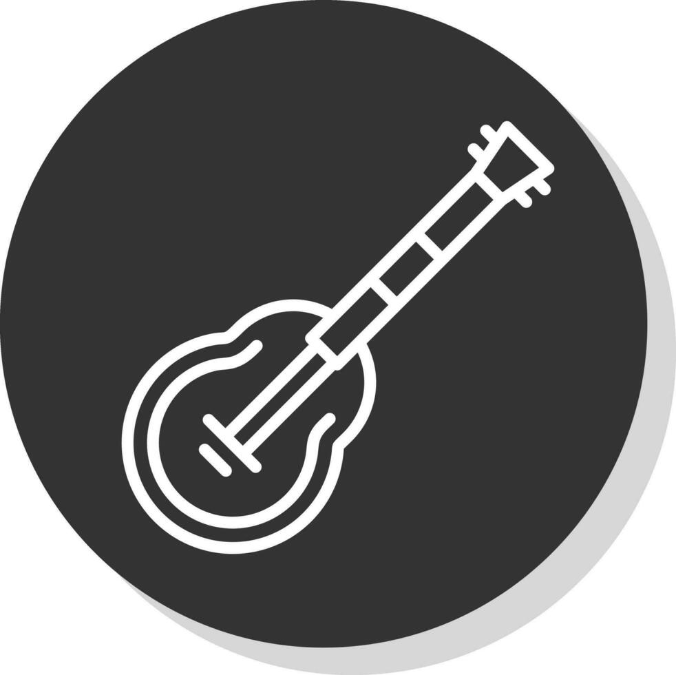 diseño de icono de vector de guitarra