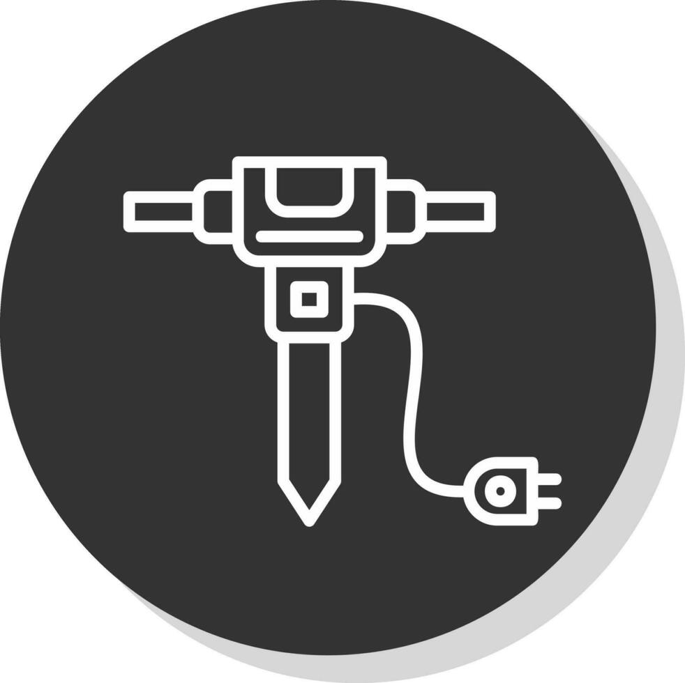 Jackhammer Vector Icon Design