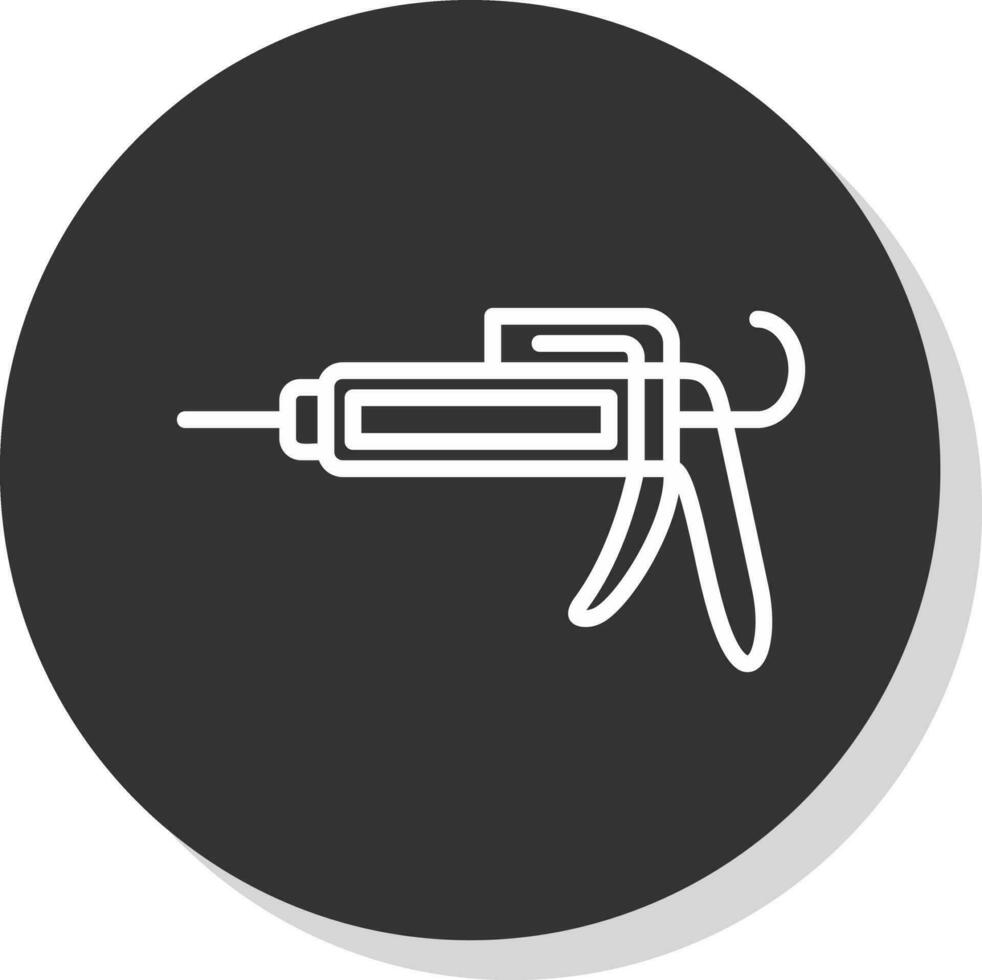 Caulk gun Vector Icon Design