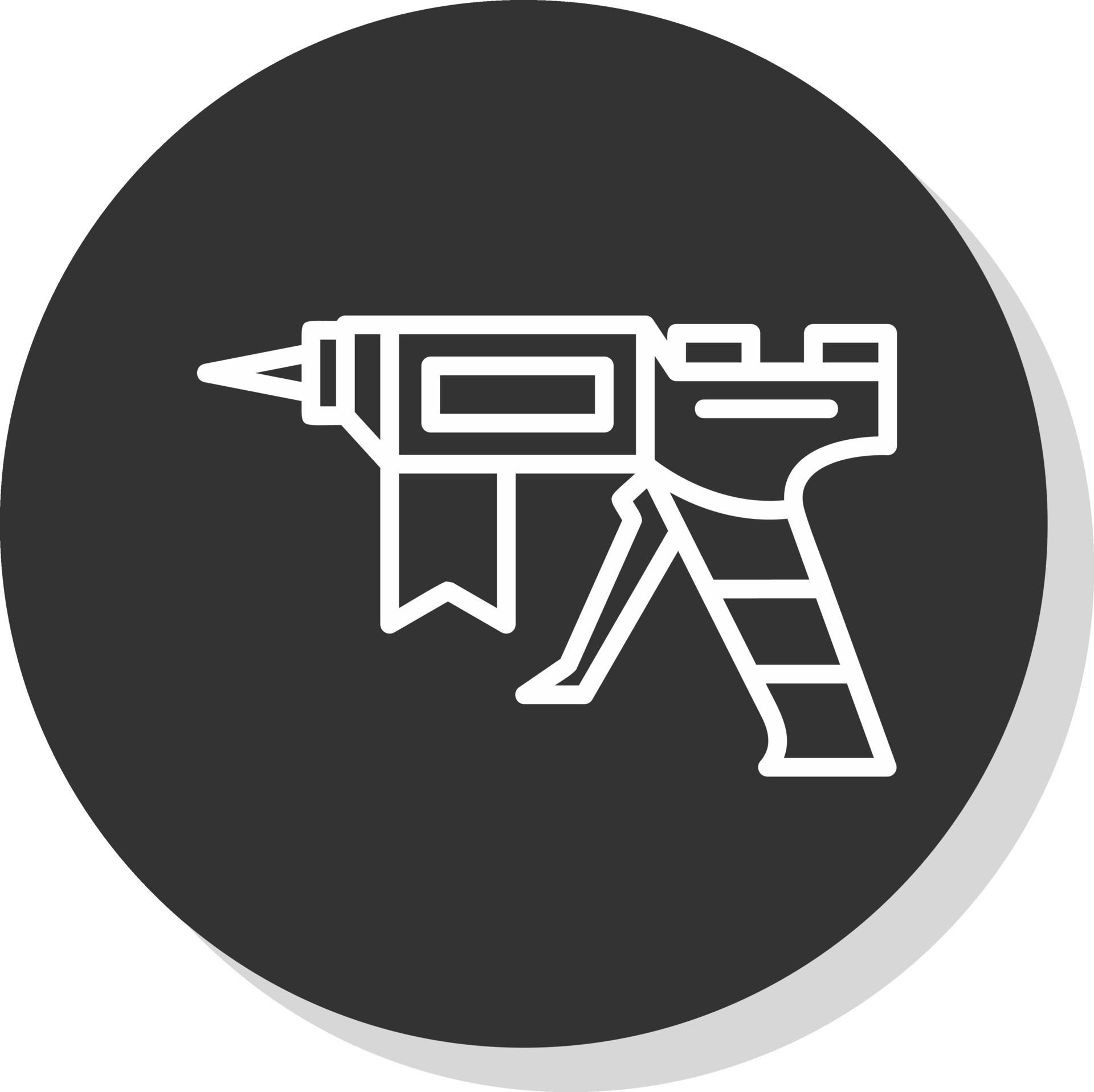 Glue gun Vector Icon Design 26018673 Vector Art at Vecteezy