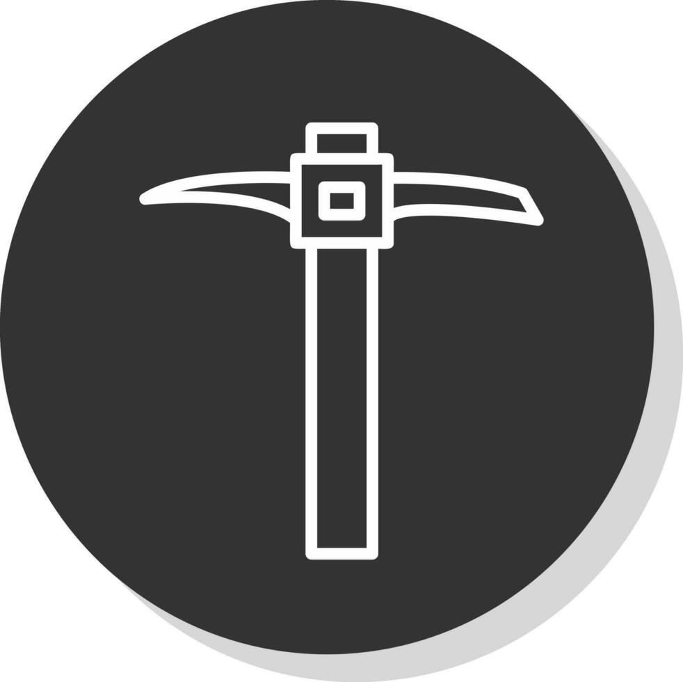 Pickaxe Vector Icon Design