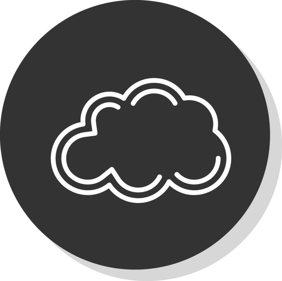 mullido nube vector icono diseño