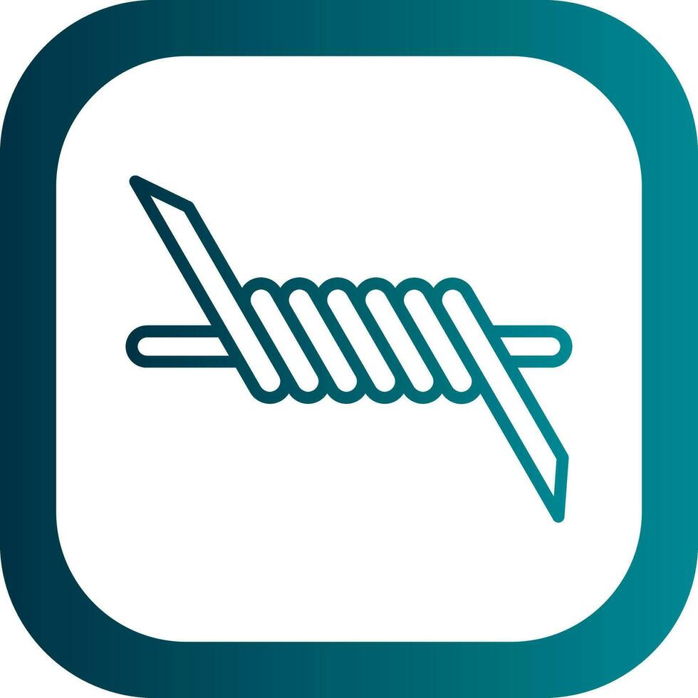 Barbed wire Vector Icon Design
