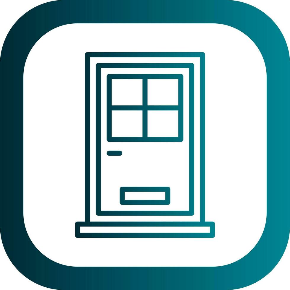 Front Door Vector Icon Design