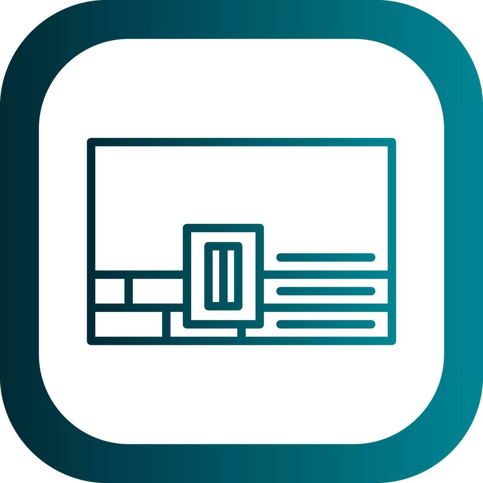 Wall Plastering Vector Icon Design