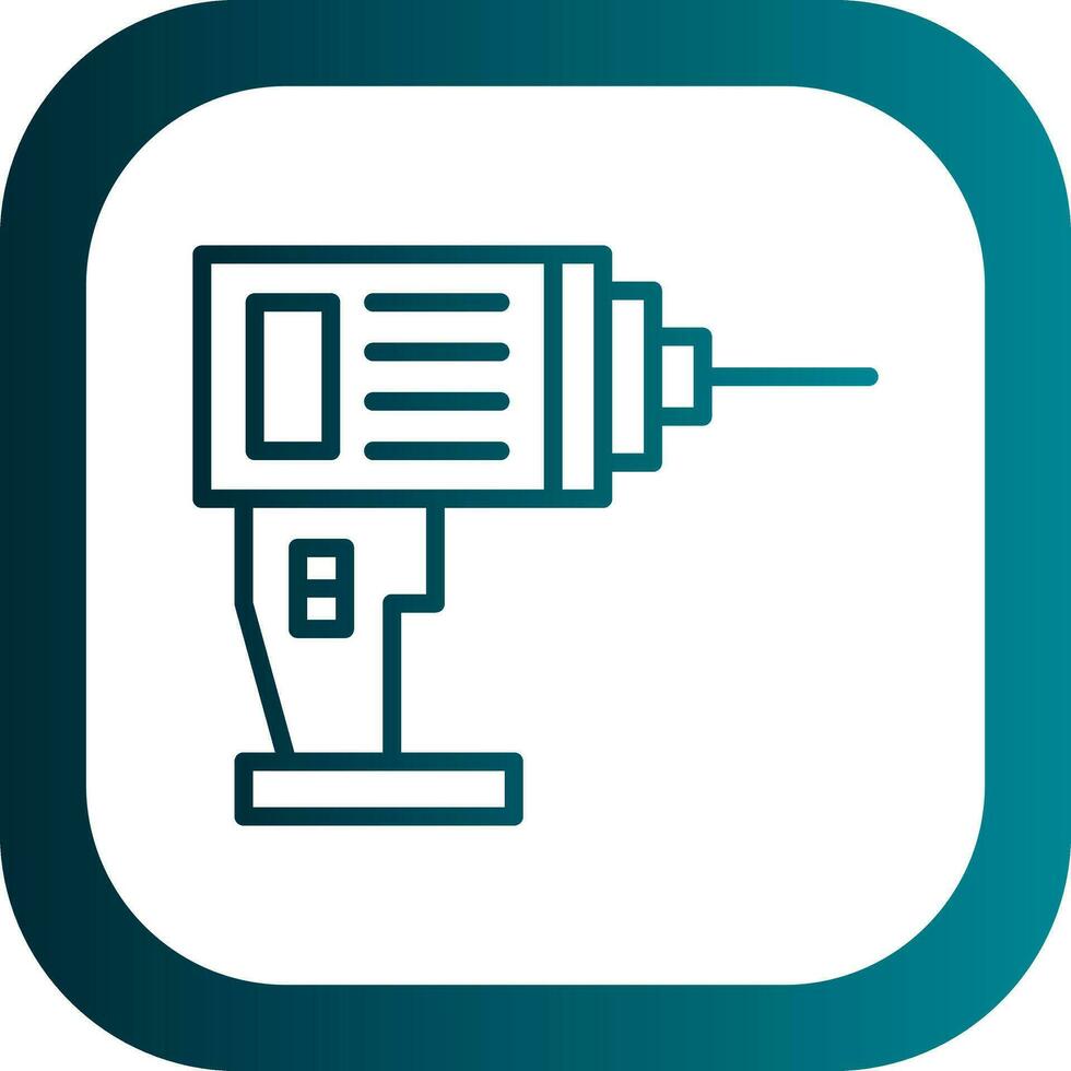 Drill Machine Vector Icon Design