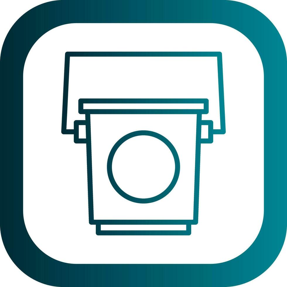 Bucket Vector Icon Design