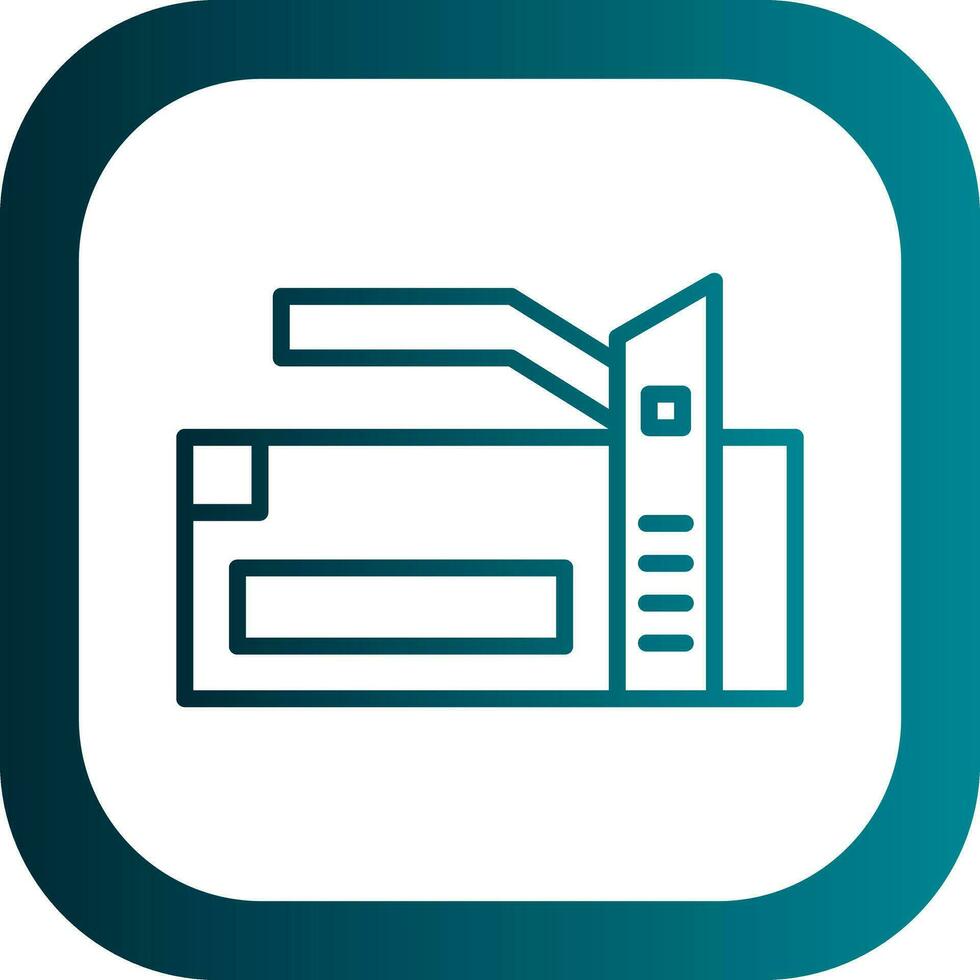 Staple Gun Vector Icon Design