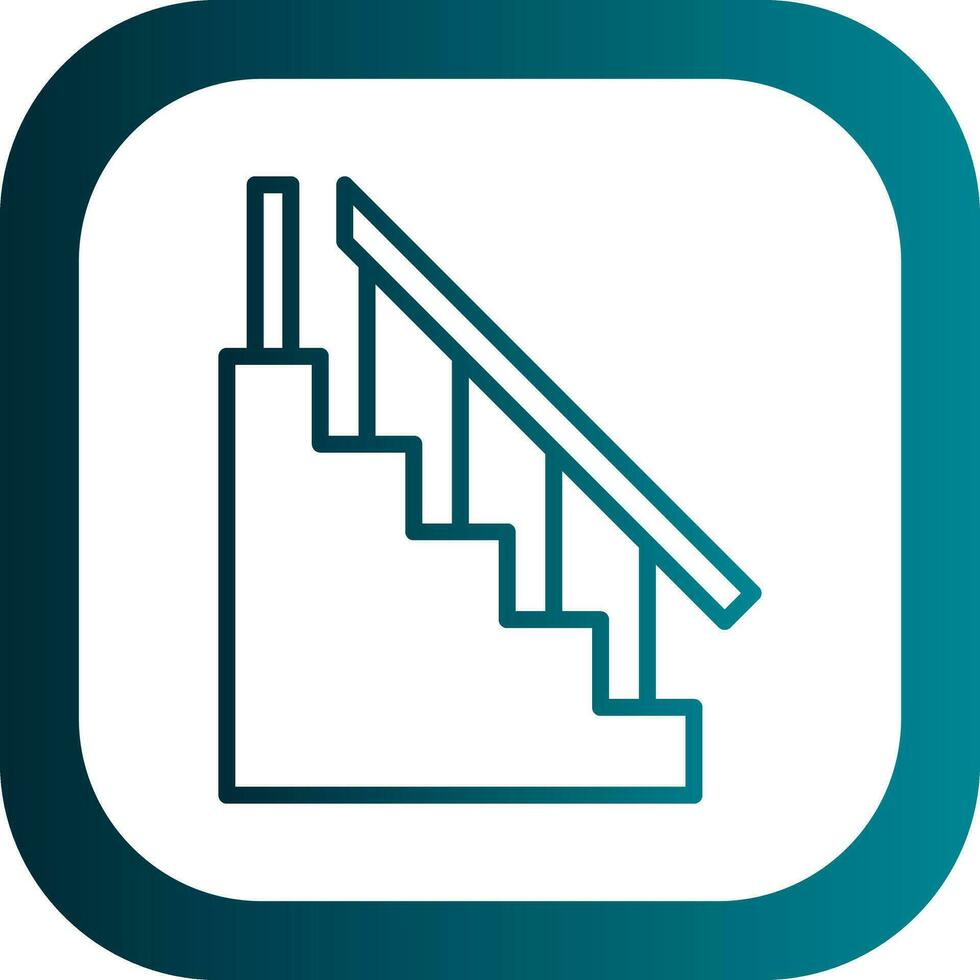 Stair Vector Icon Design