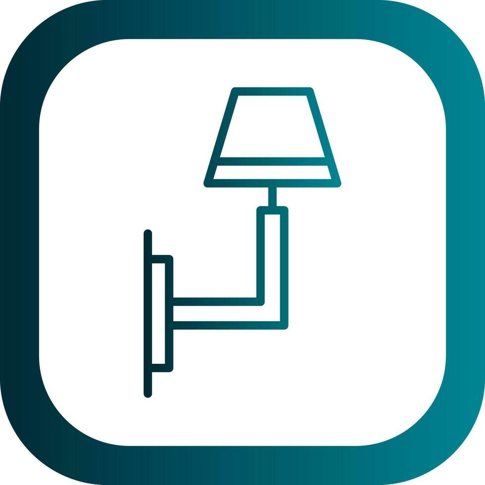 Wall Light Vector Icon Design