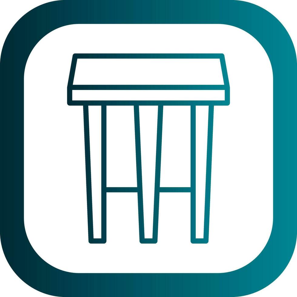 Stool Vector Icon Design