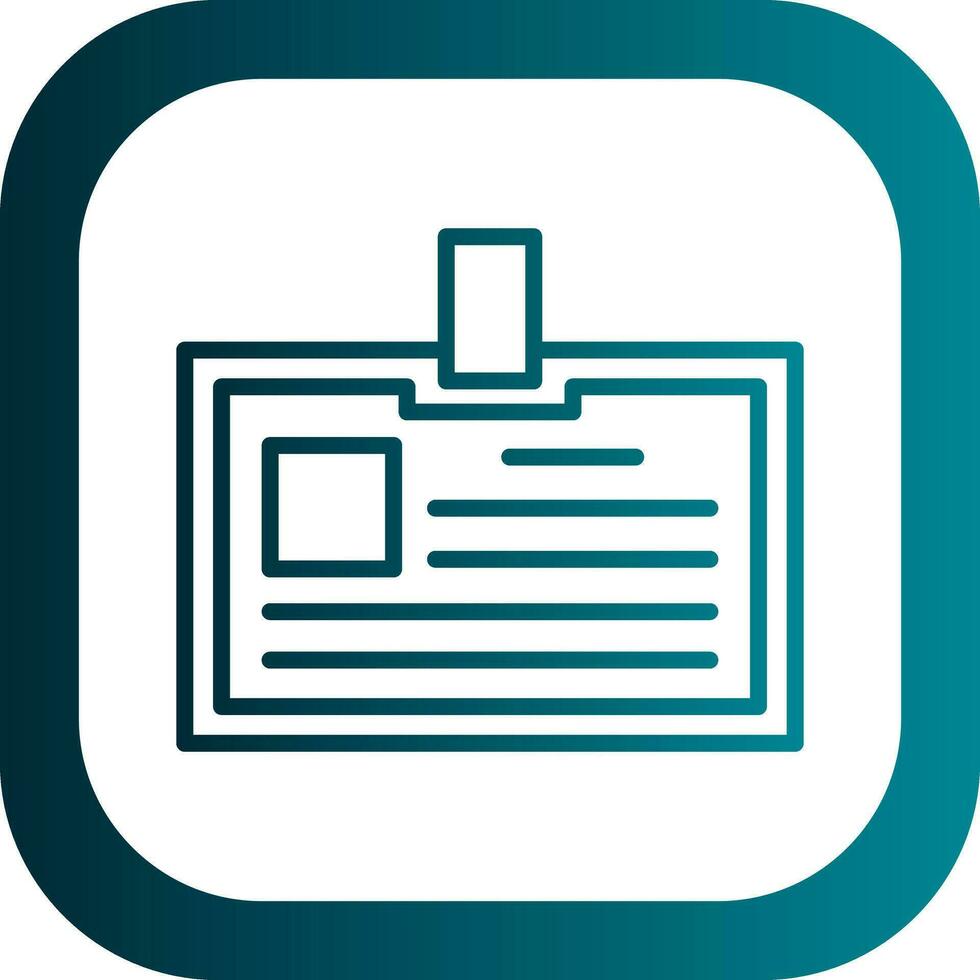 Identification card Vector Icon Design