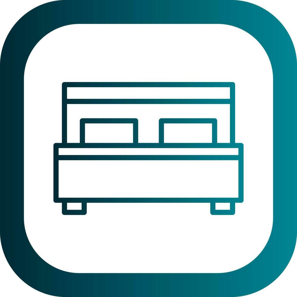 Bed Vector Icon Design