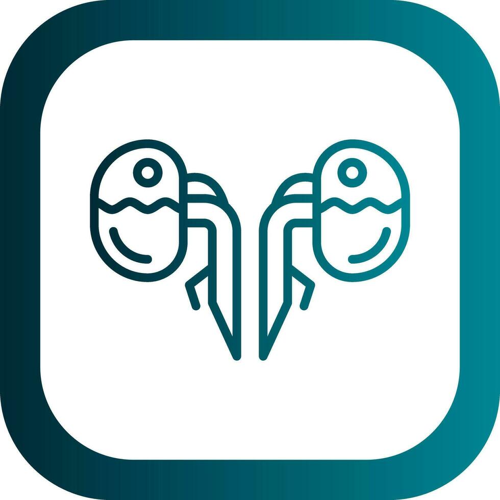 Kidneys Vector Icon Design