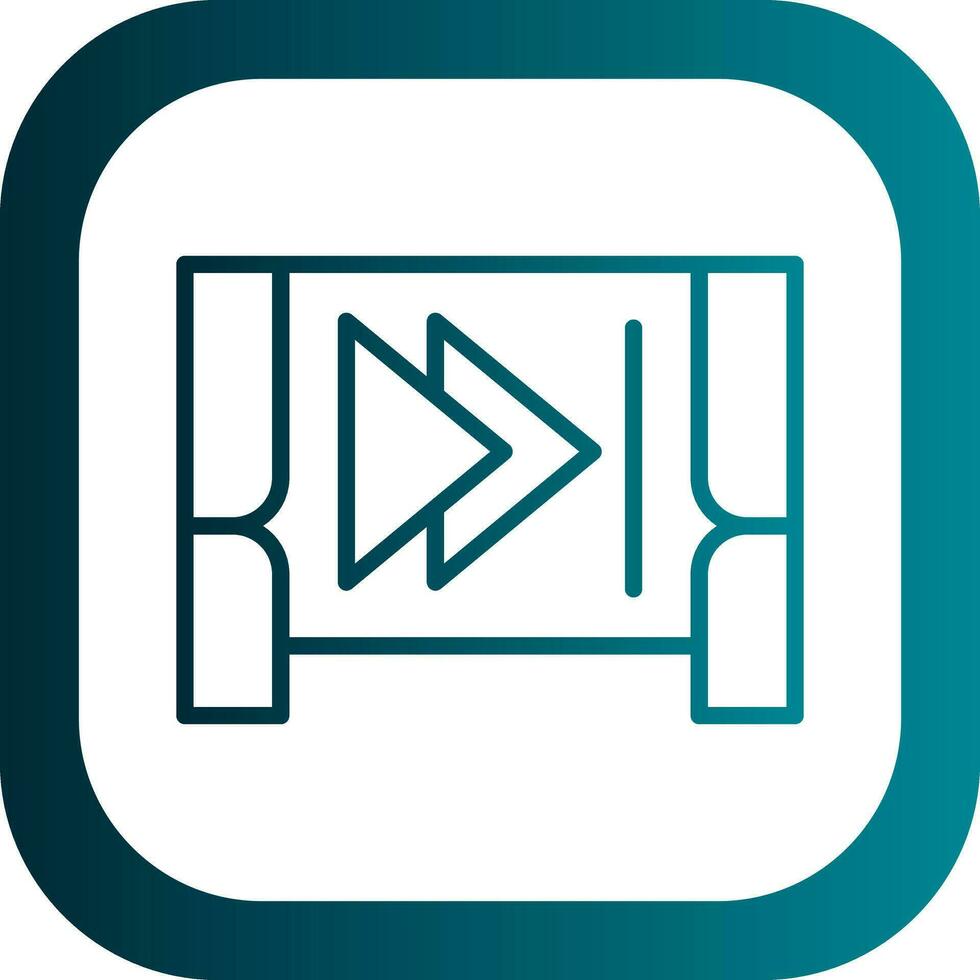 Step forward Vector Icon Design