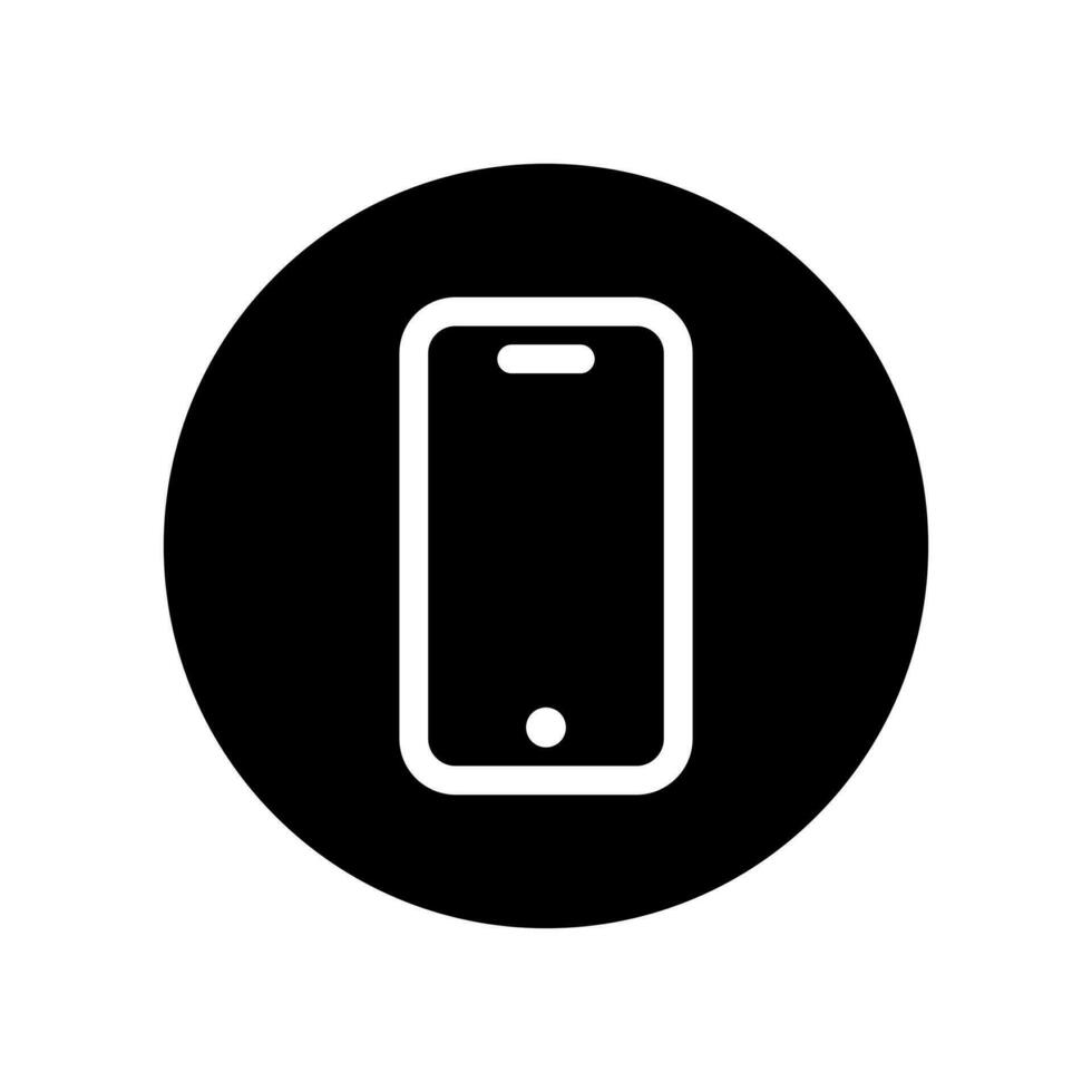 Smartphone line icon vector. Cellphone, mobile phone symbol vector