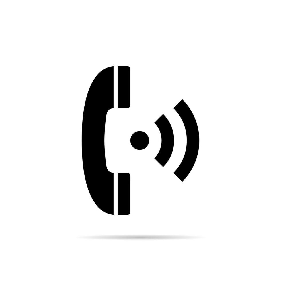 Telephone icon symbol vector in vintage style