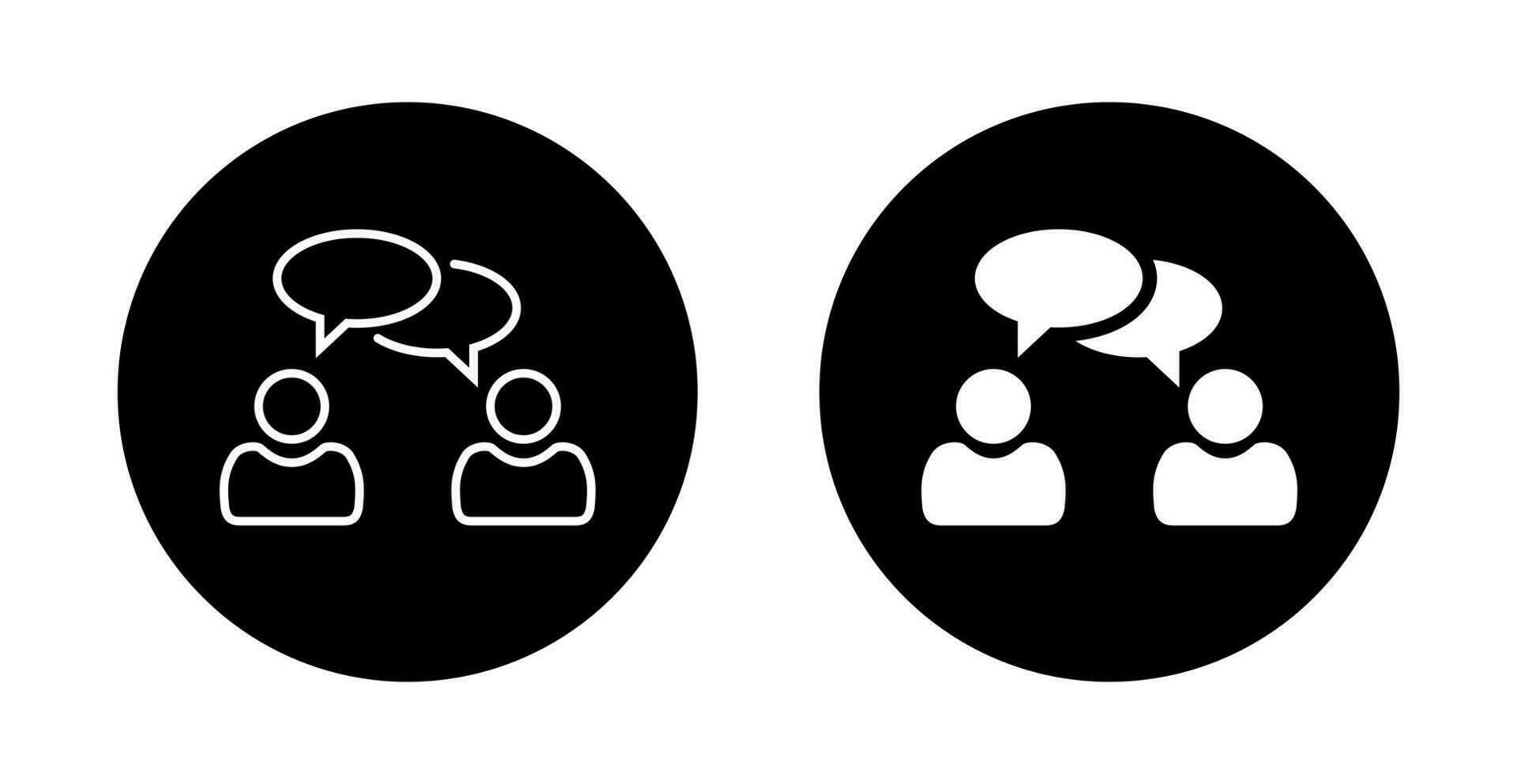 Talk people icon vector. Conversation, discussion concept 26019614 ...