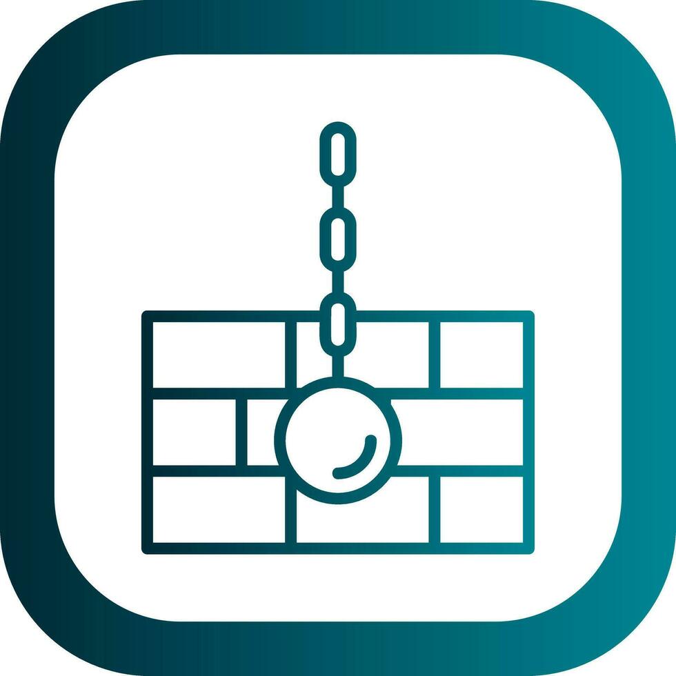 Wrecking ball Vector Icon Design