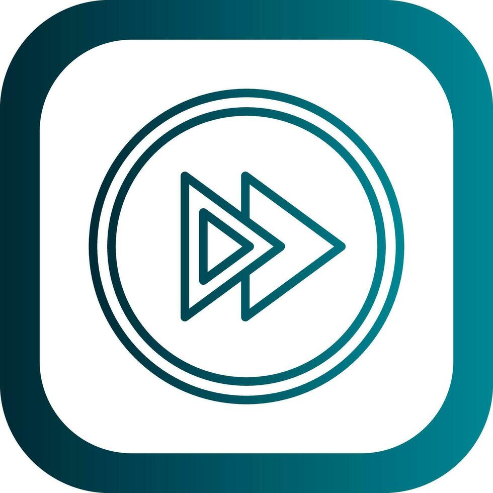 Fast Forward Vector Icon Design