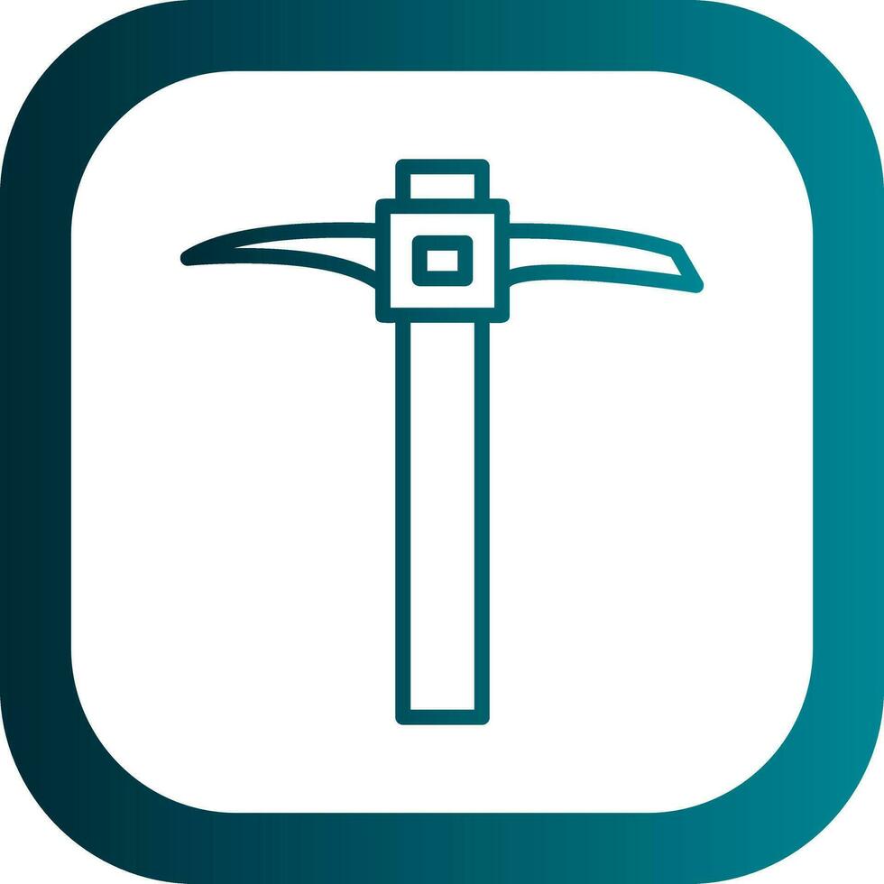 Pickaxe Vector Icon Design