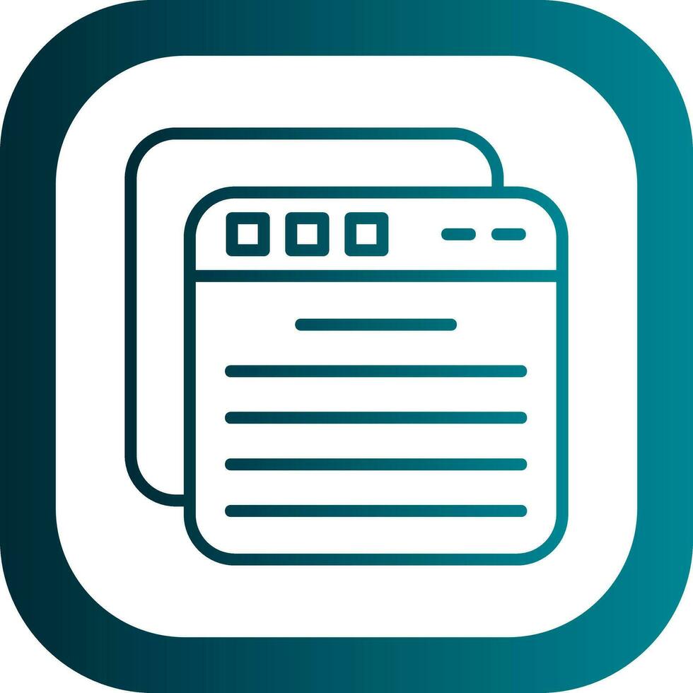 Tabs Vector Icon Design