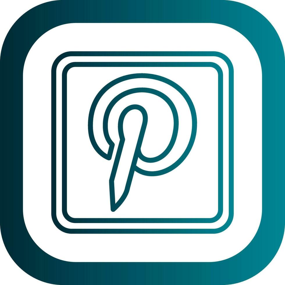 Pinterest Logo Vector Icon Design