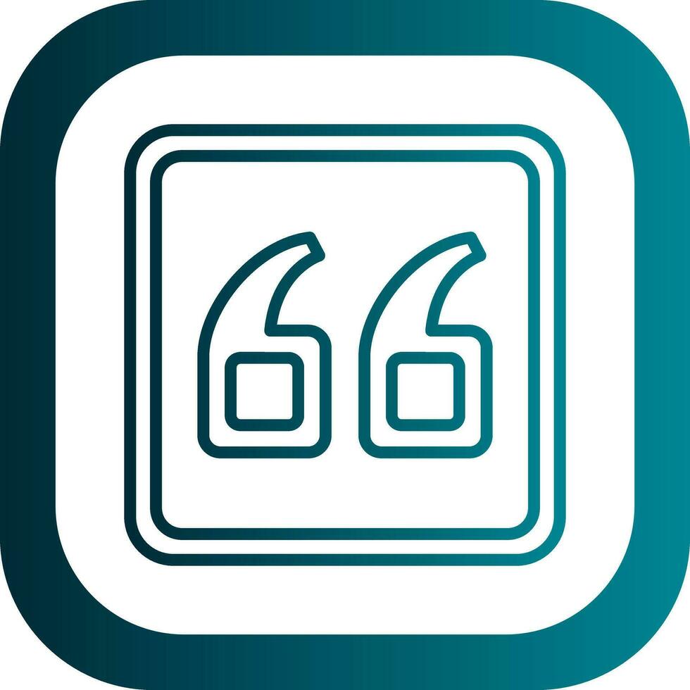Quote Left Vector Icon Design