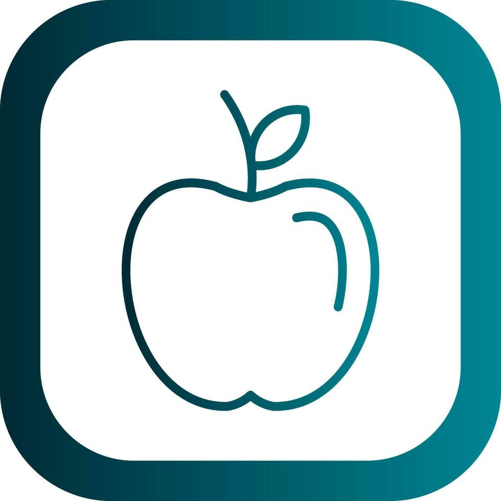 Apple fruit Vector Icon Design