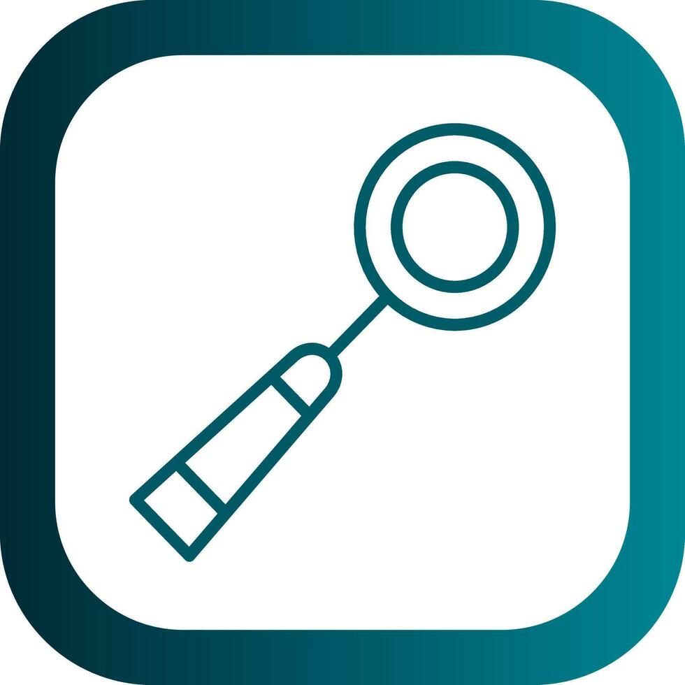 Mouth mirror Vector Icon Design