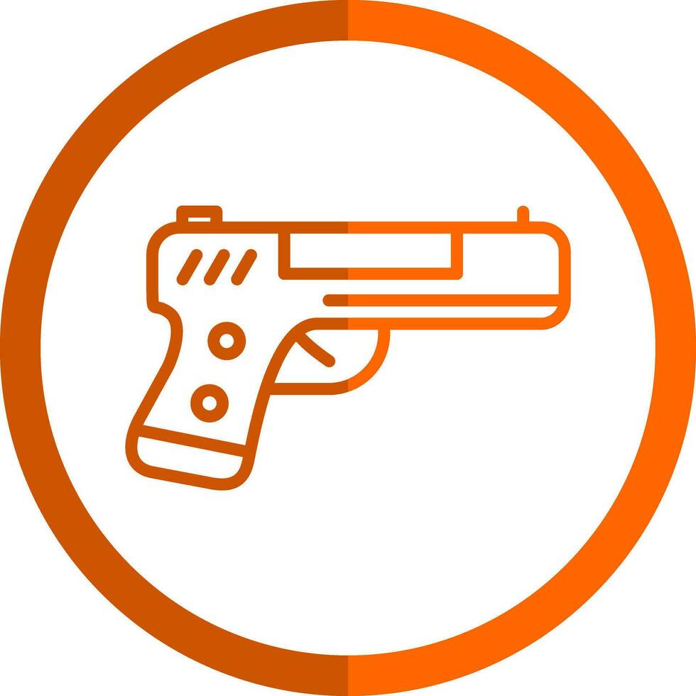 Handgun Vector Icon Design