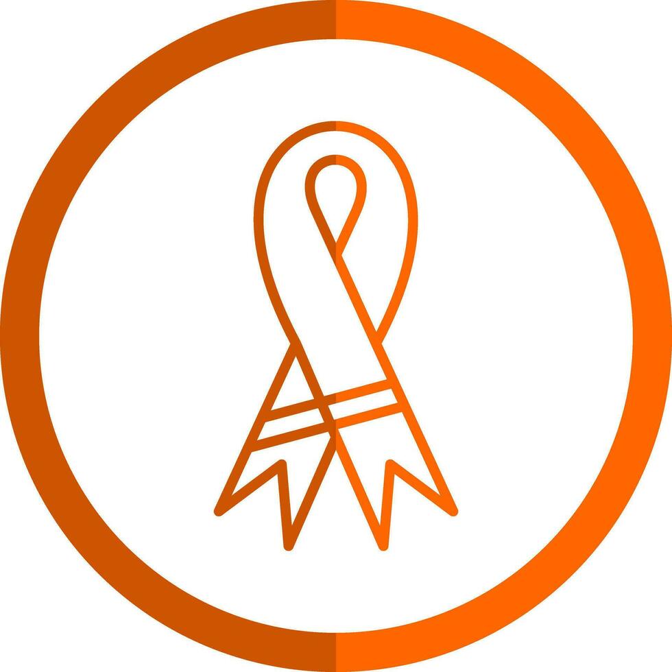 Purple ribbon Vector Icon Design