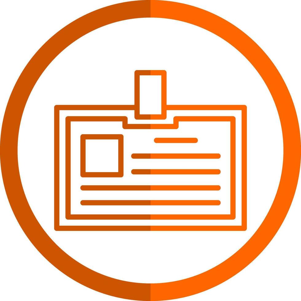 Identification card Vector Icon Design