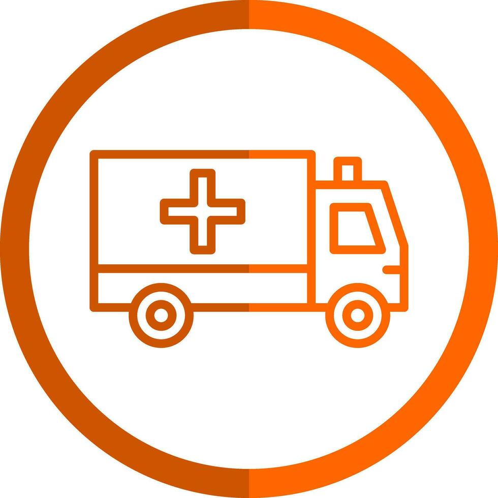 Ambulance Vector Icon Design
