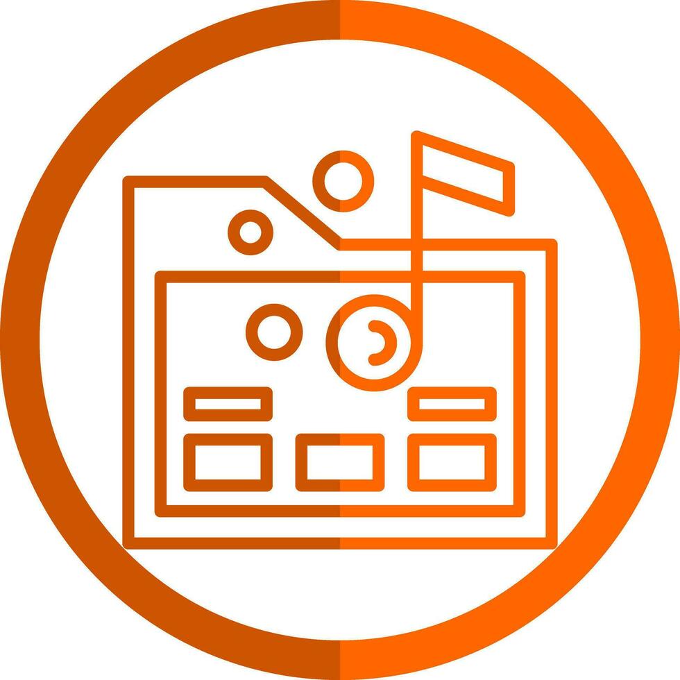 Music folder Vector Icon Design