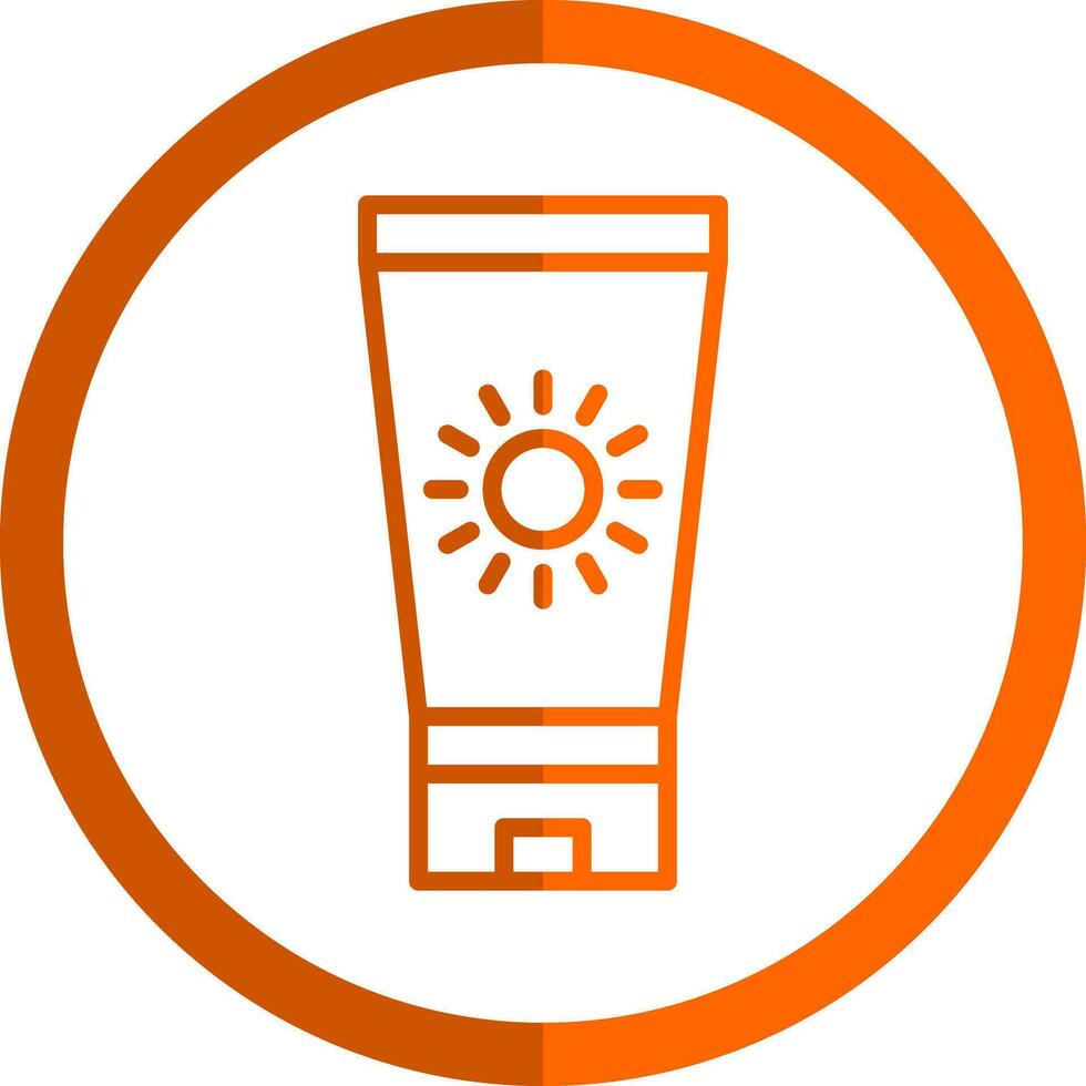Sun block Vector Icon Design