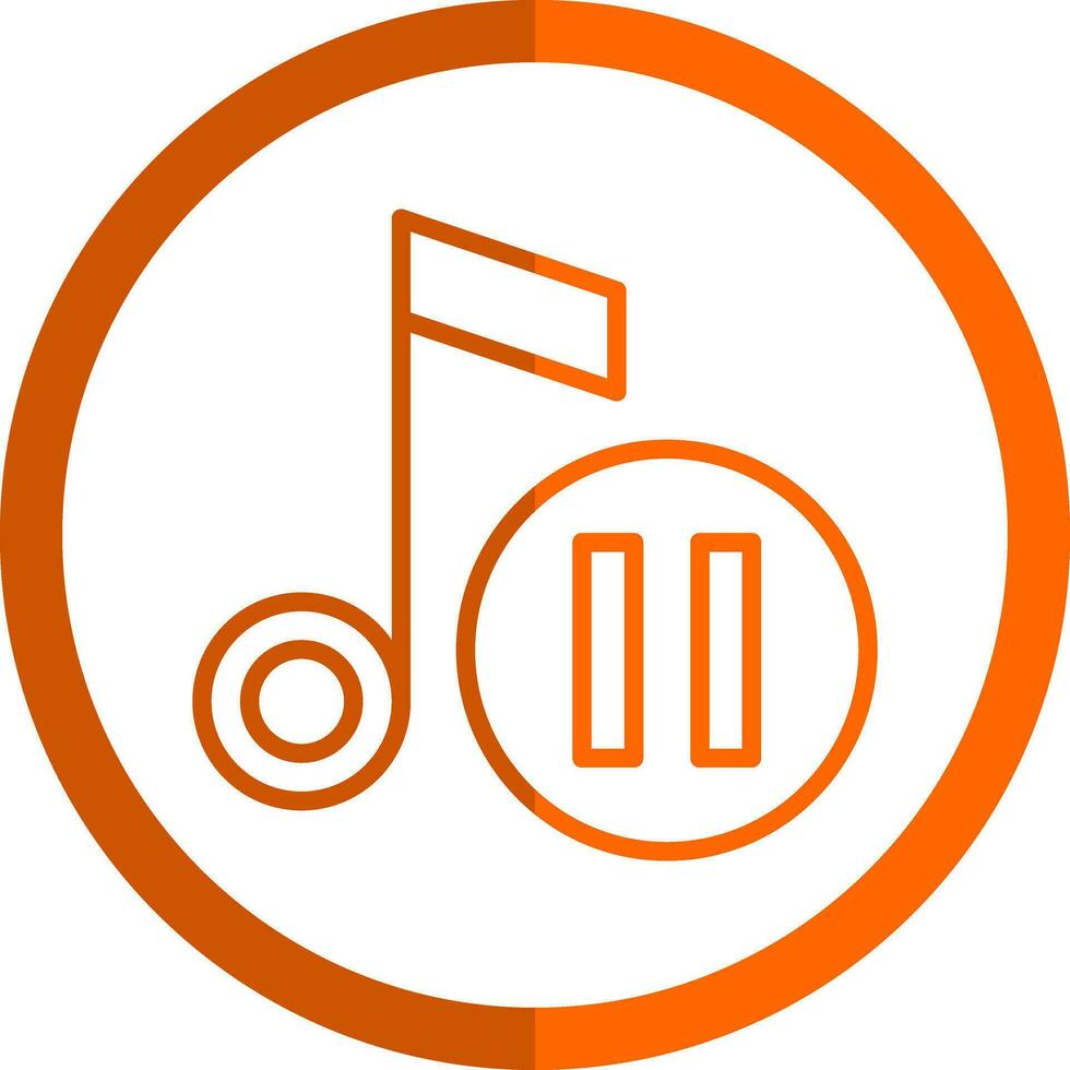 Pause button Vector Icon Design