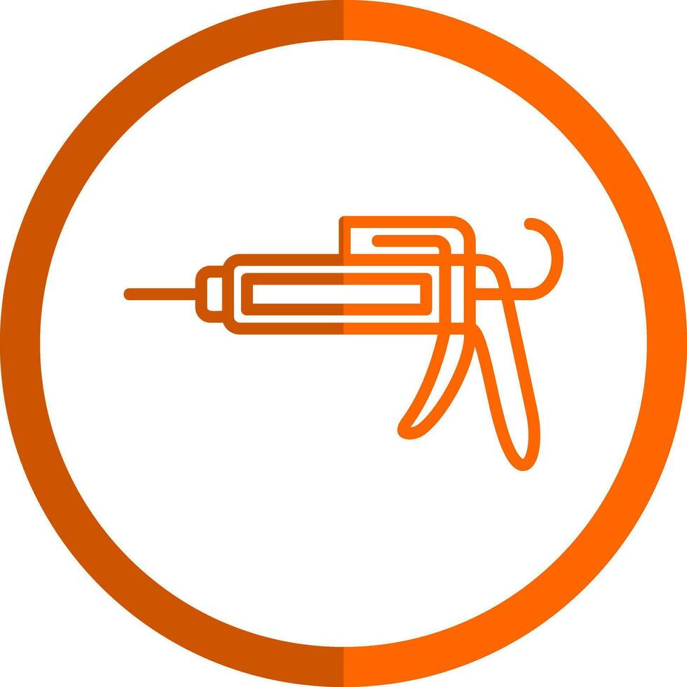 Caulk gun Vector Icon Design