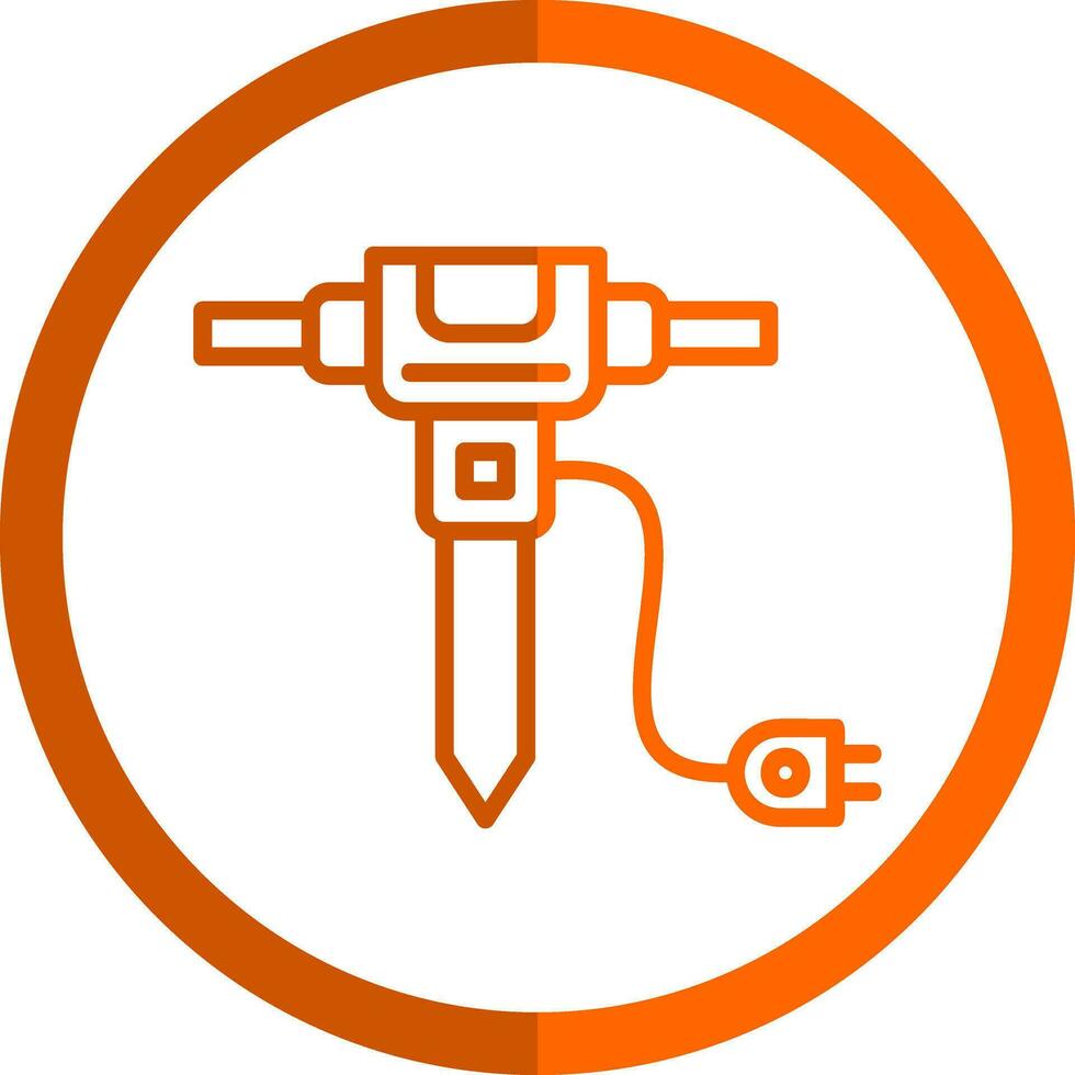 Jackhammer Vector Icon Design