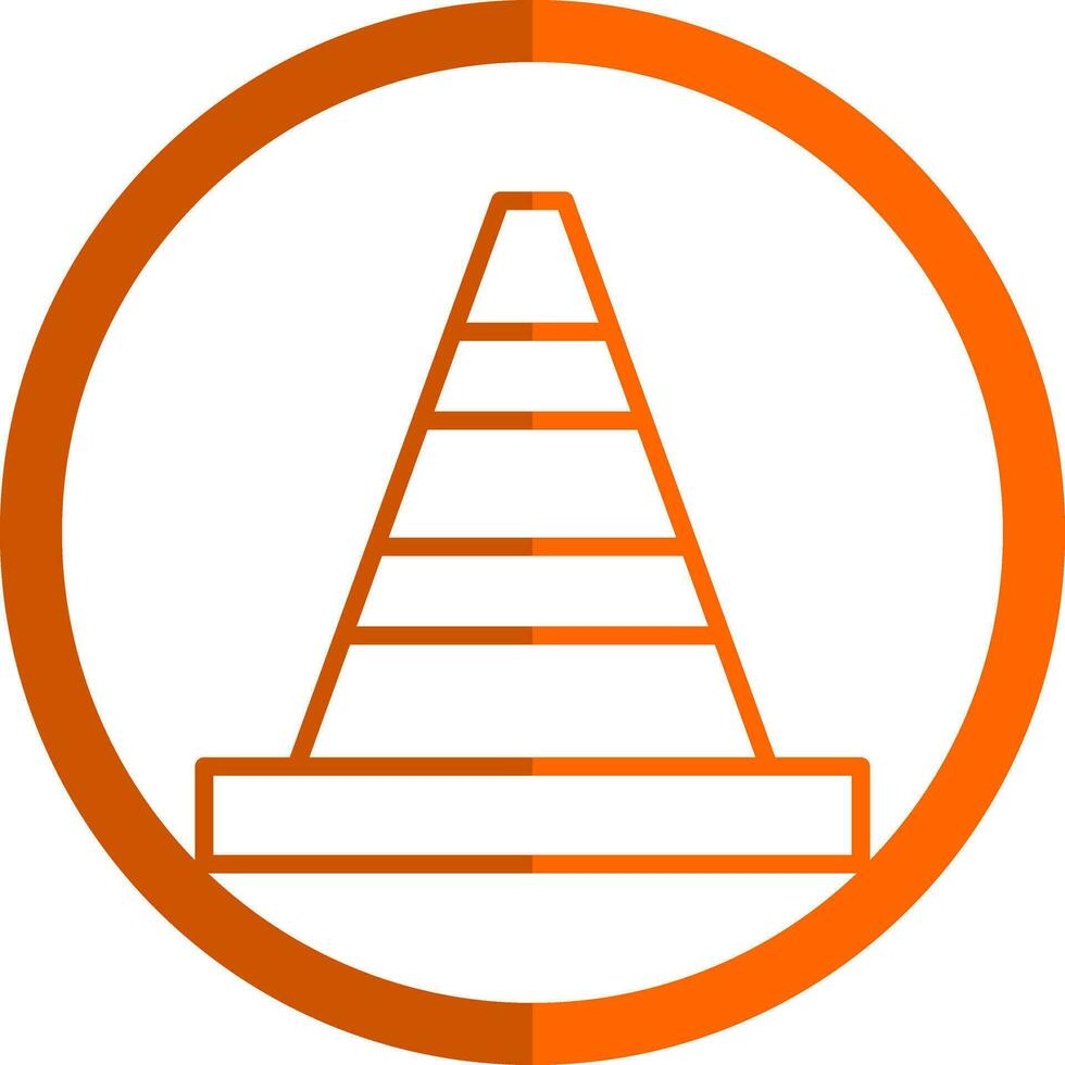 Traffic cone Vector Icon Design