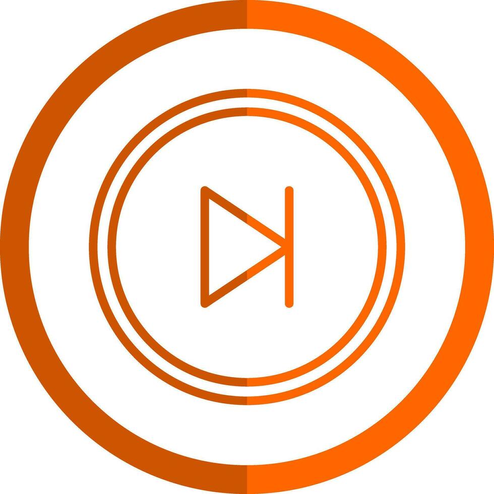 Skip Vector Icon Design