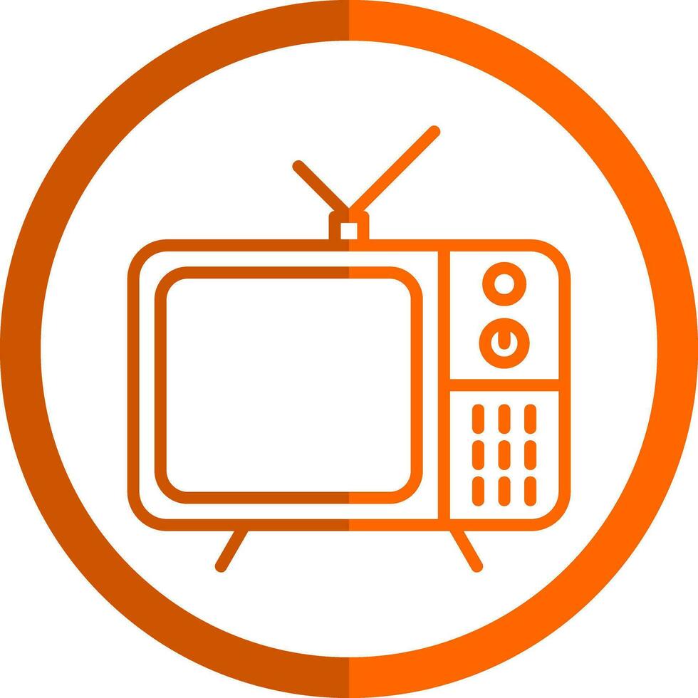 Television Vector Icon Design