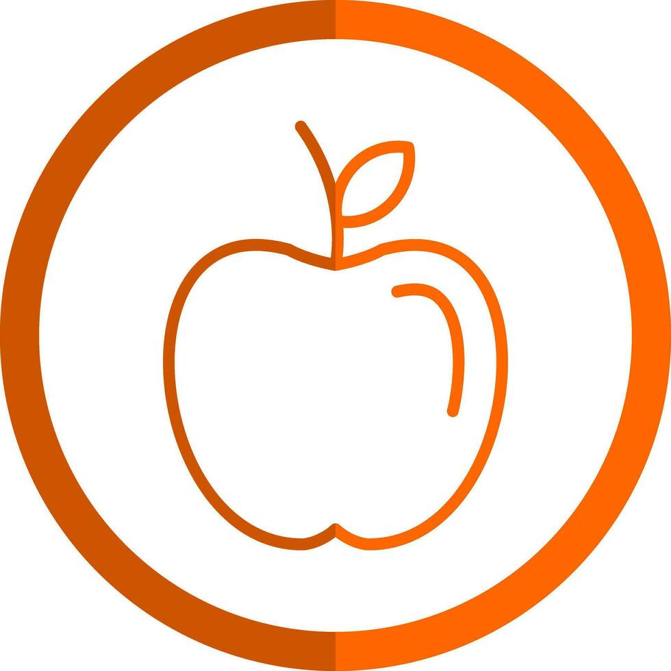 Apple fruit Vector Icon Design