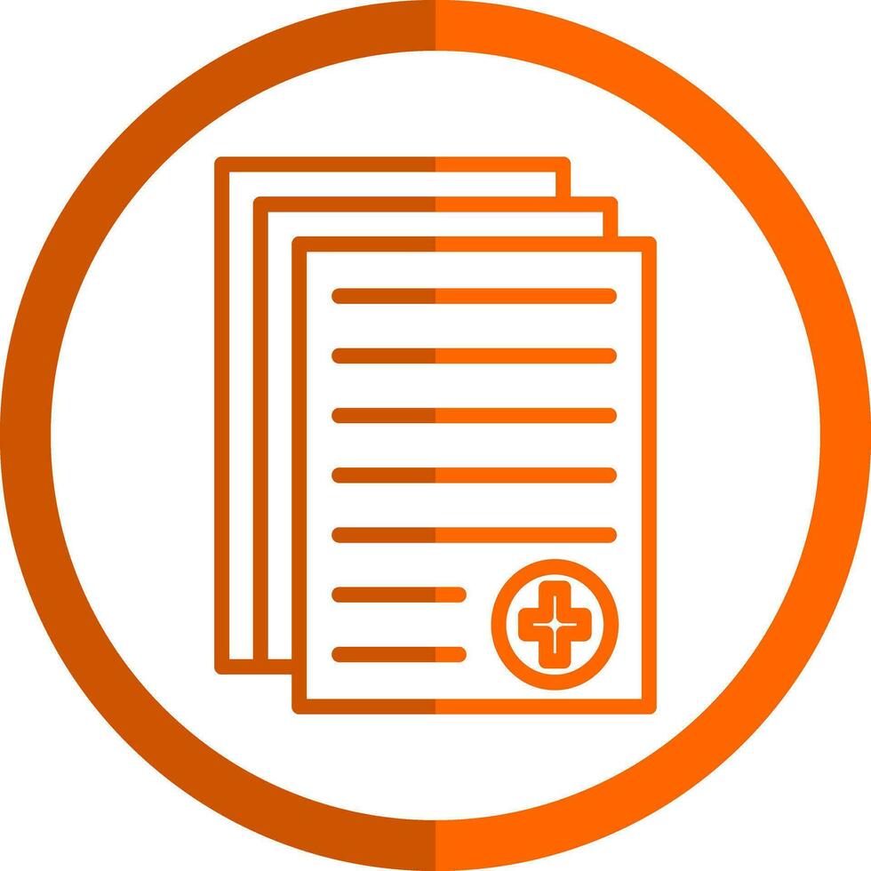 Medical report Vector Icon Design